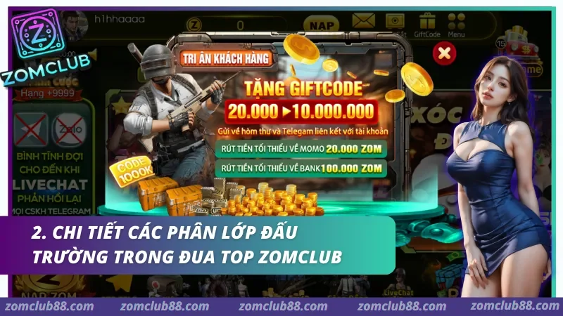 dua-top-zomclub-2.webp Quan sát mô phỏng cơ cấu quà tặng dành cho những người dùng đạt chỉ số tích lũy cao nhất trong chu kỳ sự kiện.